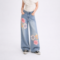 Blossom Embroidery Jeans