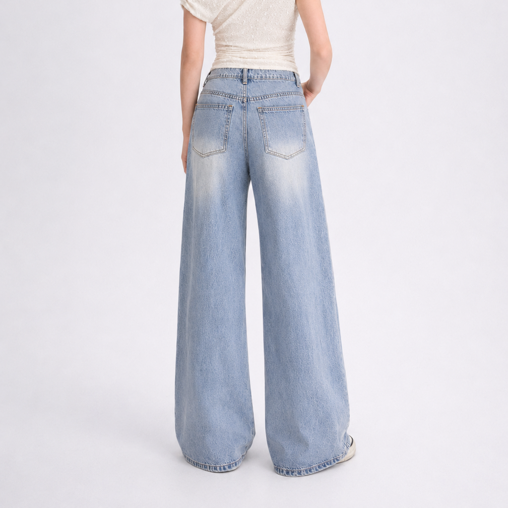 Blossom Embroidery Jeans