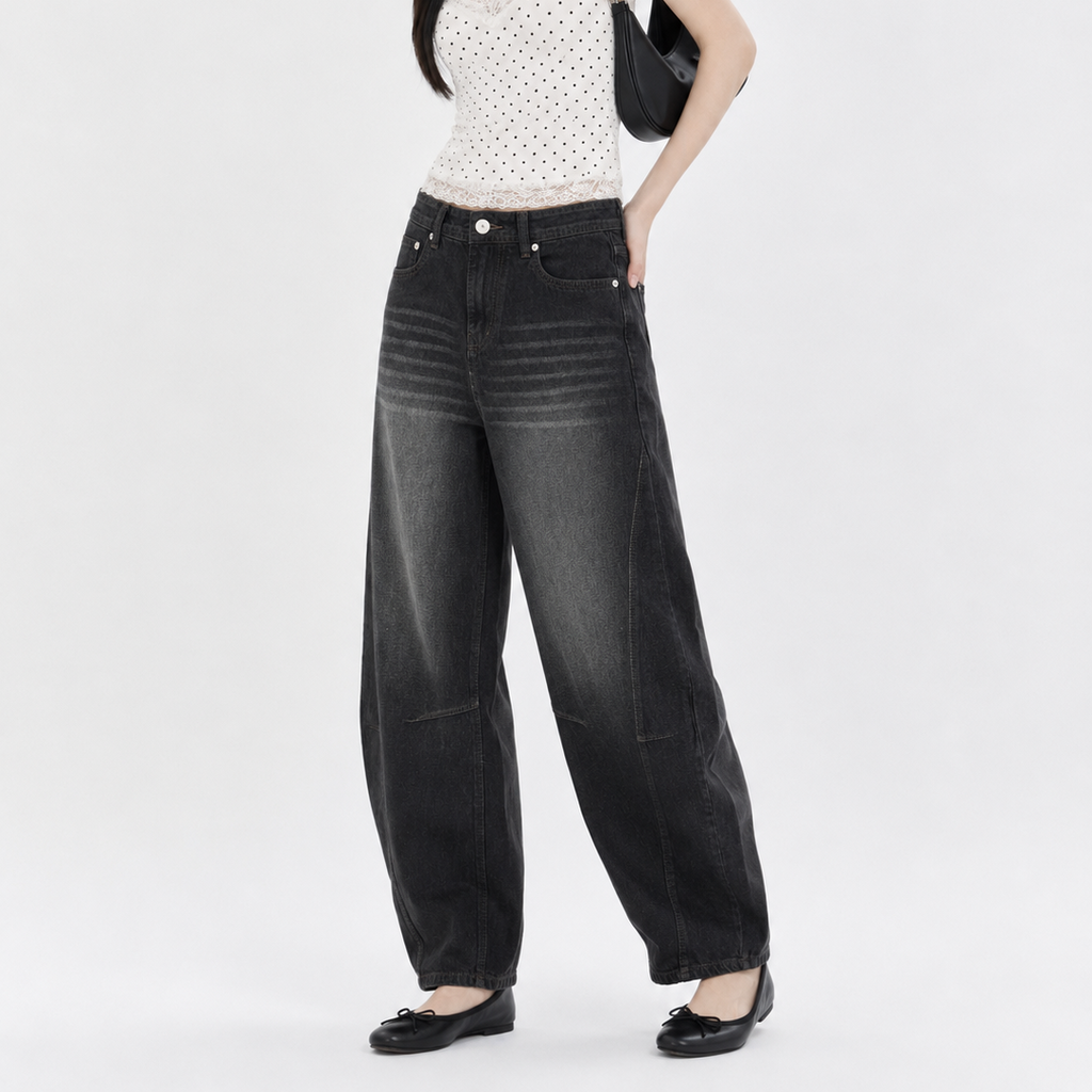 Women’s Panel Barrel Fit Jeans