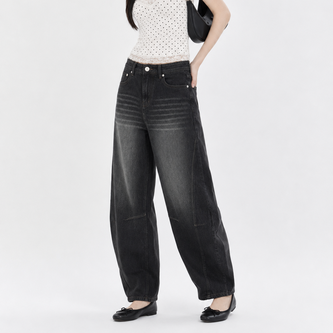 Women’s Panel Barrel Fit Jeans