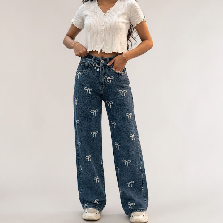 Women Bow-Dacious Jean