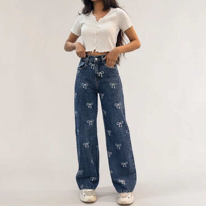 Women Bow-Dacious Jean