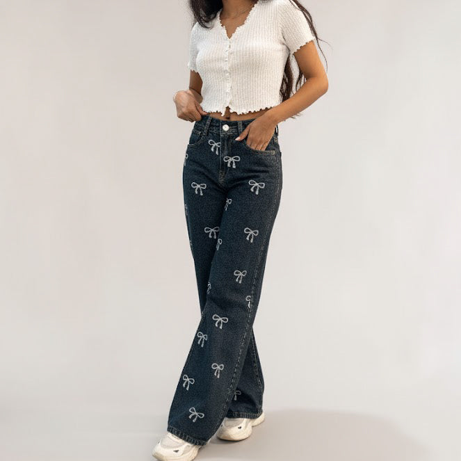 Women Bow-Dacious Jean