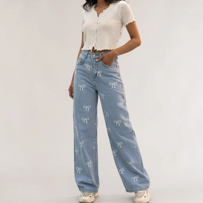 Women Bow-Dacious Jean