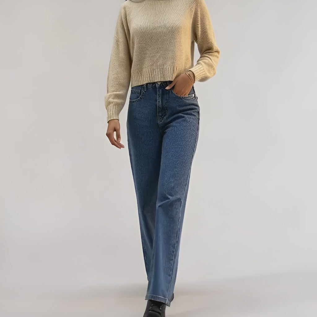 Women Straight High Waister Denim